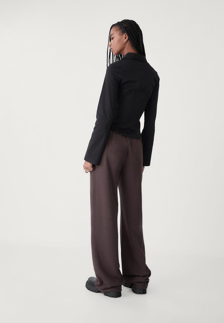 pantalon felpa wide leg