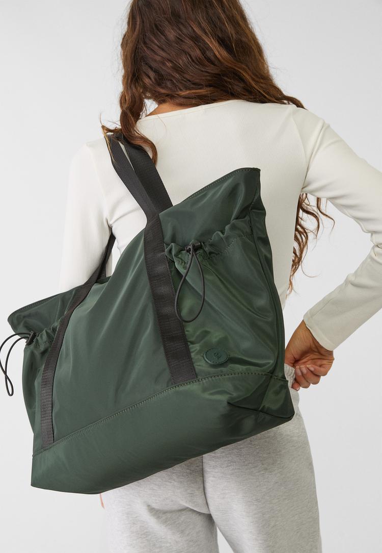 bolso shopper tejido