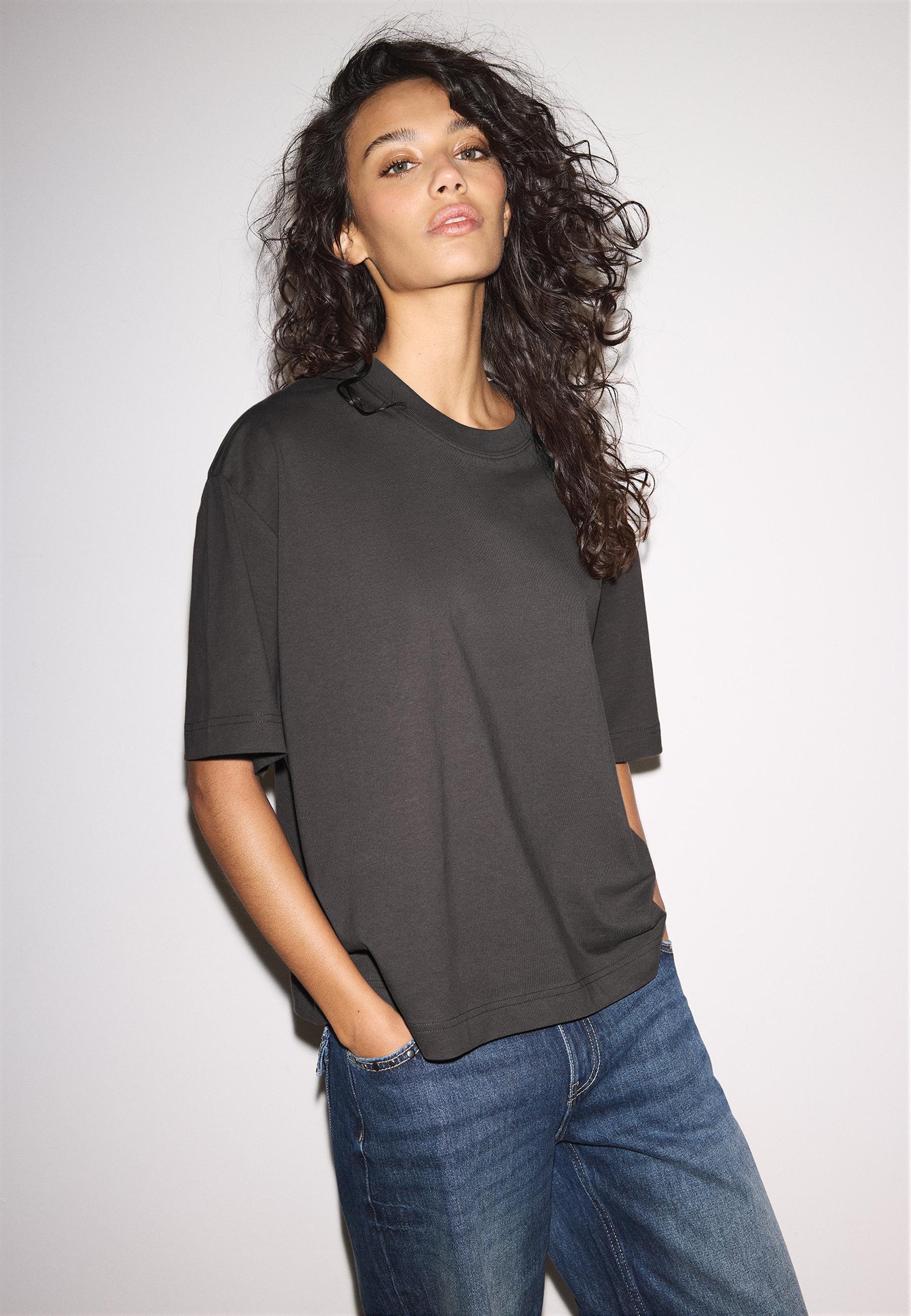 Oversize short sleeve T-shirt — Brown