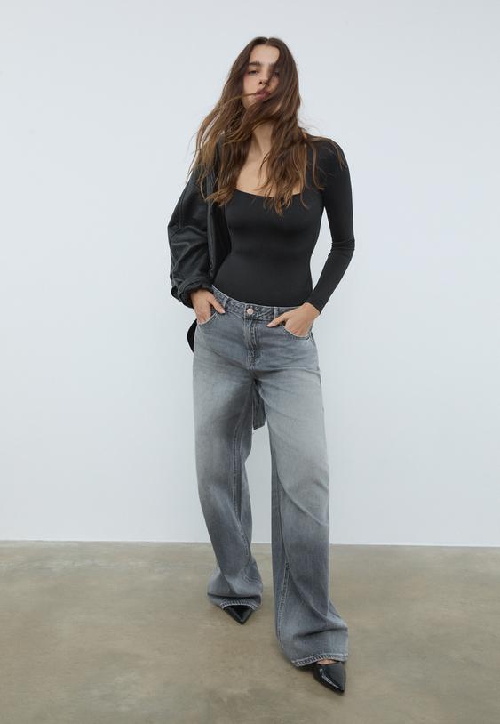 body poliamida escote cuadrado