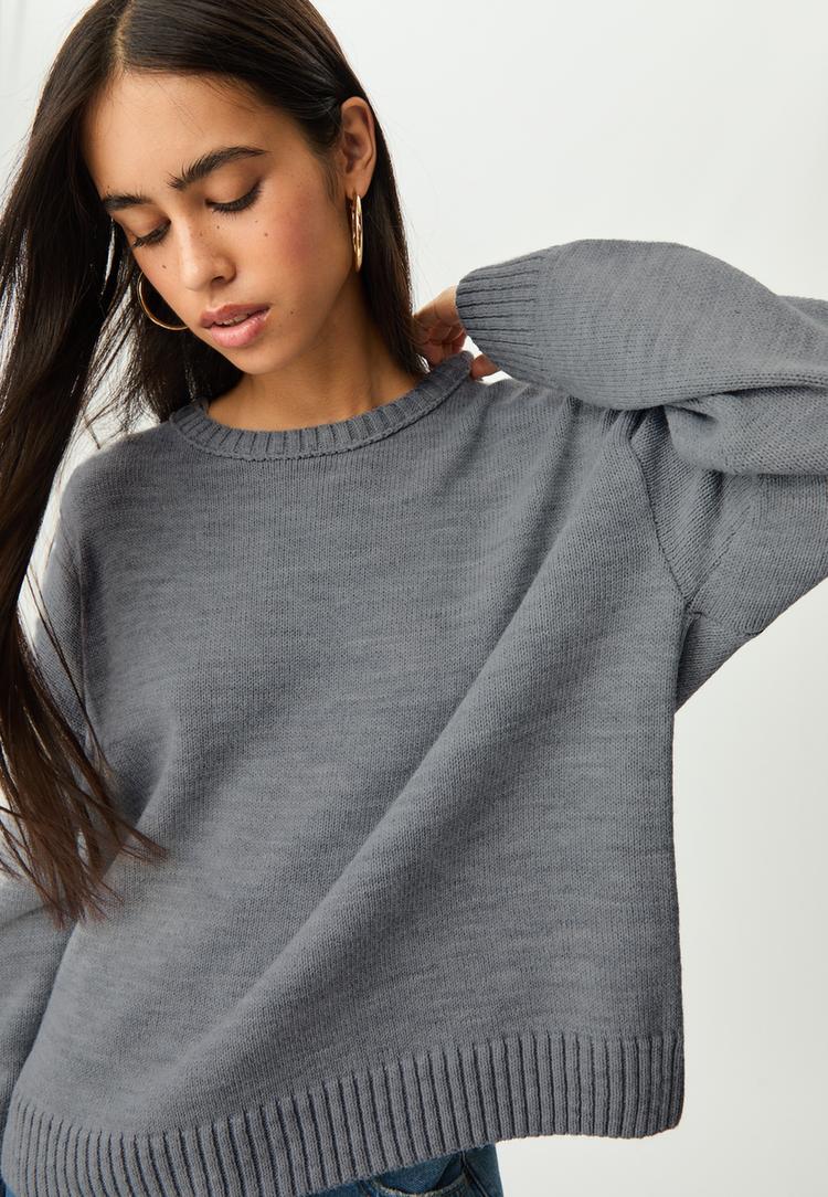 jersey punto cuello redondo
