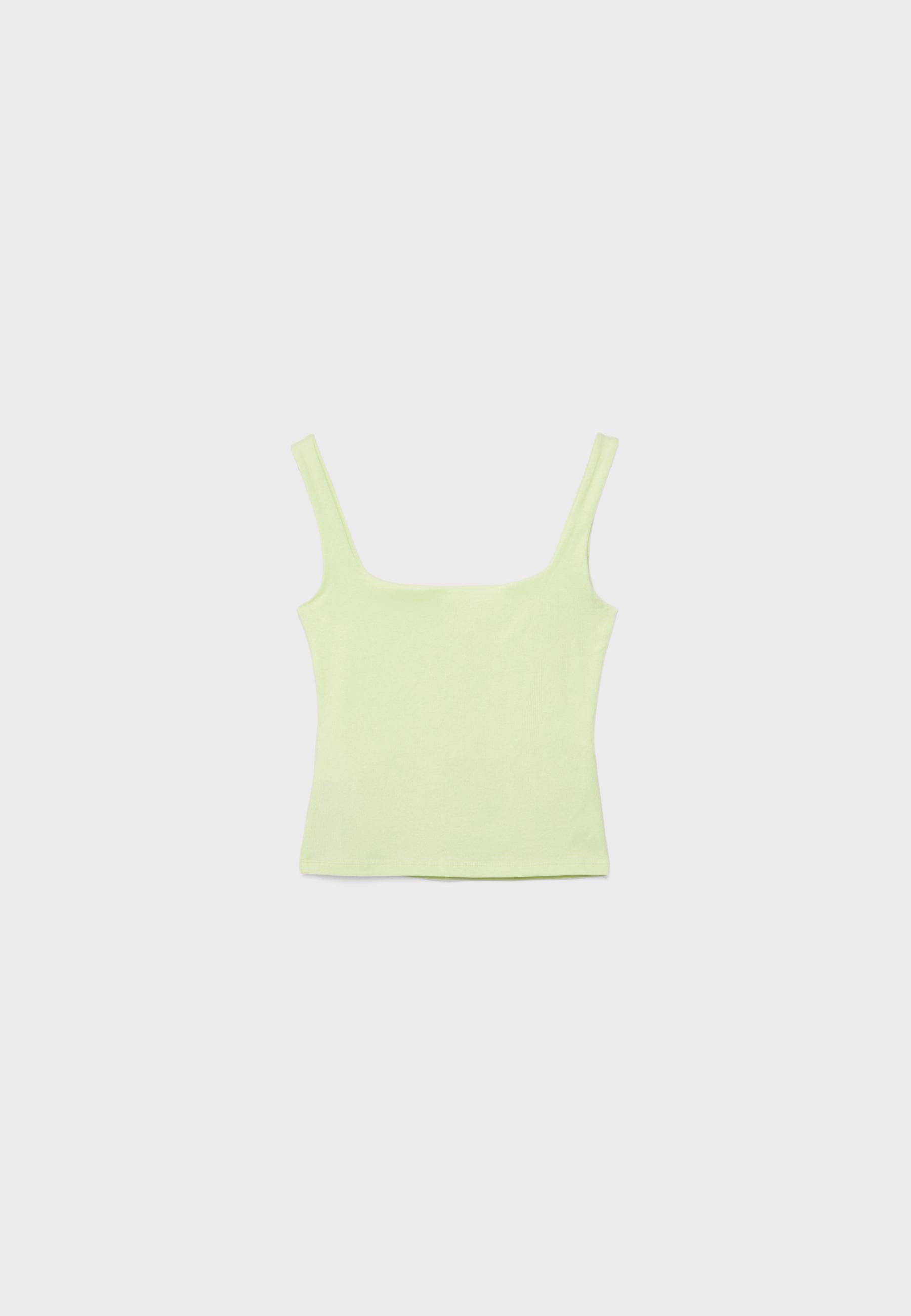 Wide strap top — Green