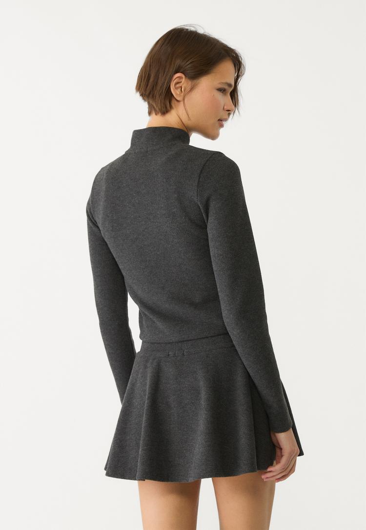 jupe culotte fluide en maille