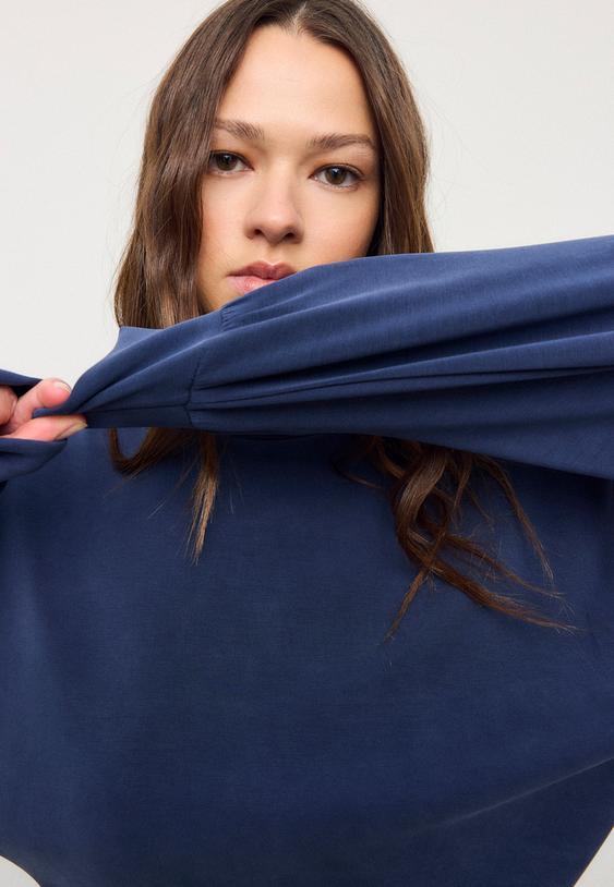 sudadera tacto suave manga murcielago