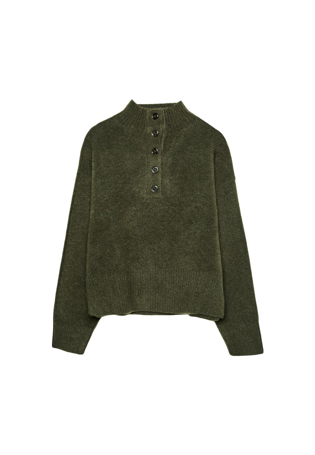 سويتر محاك بأزرار