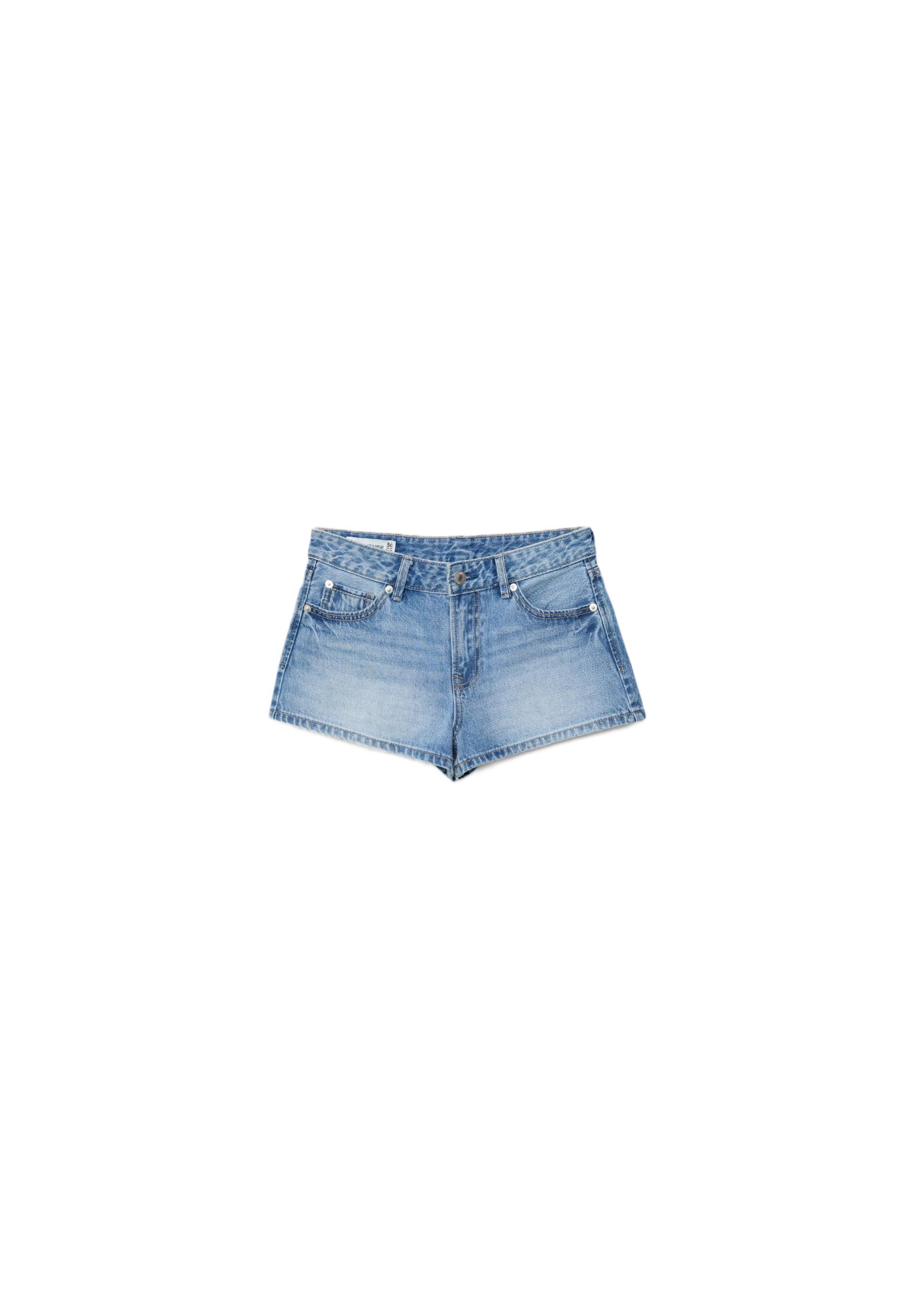 D79 Low-waist shorts — MEDIUM BLUE DENIM