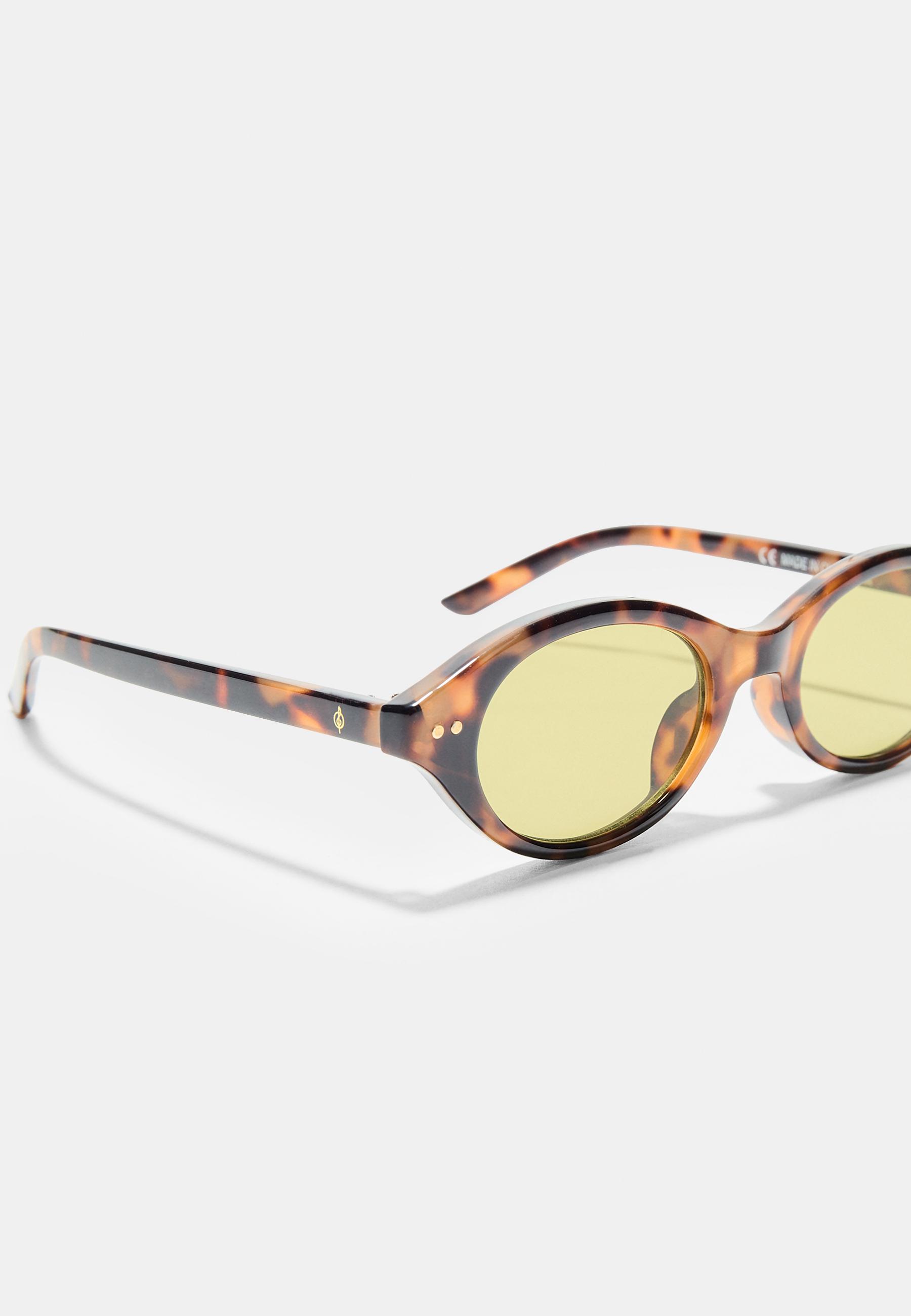 Oval sunglasses — Brown