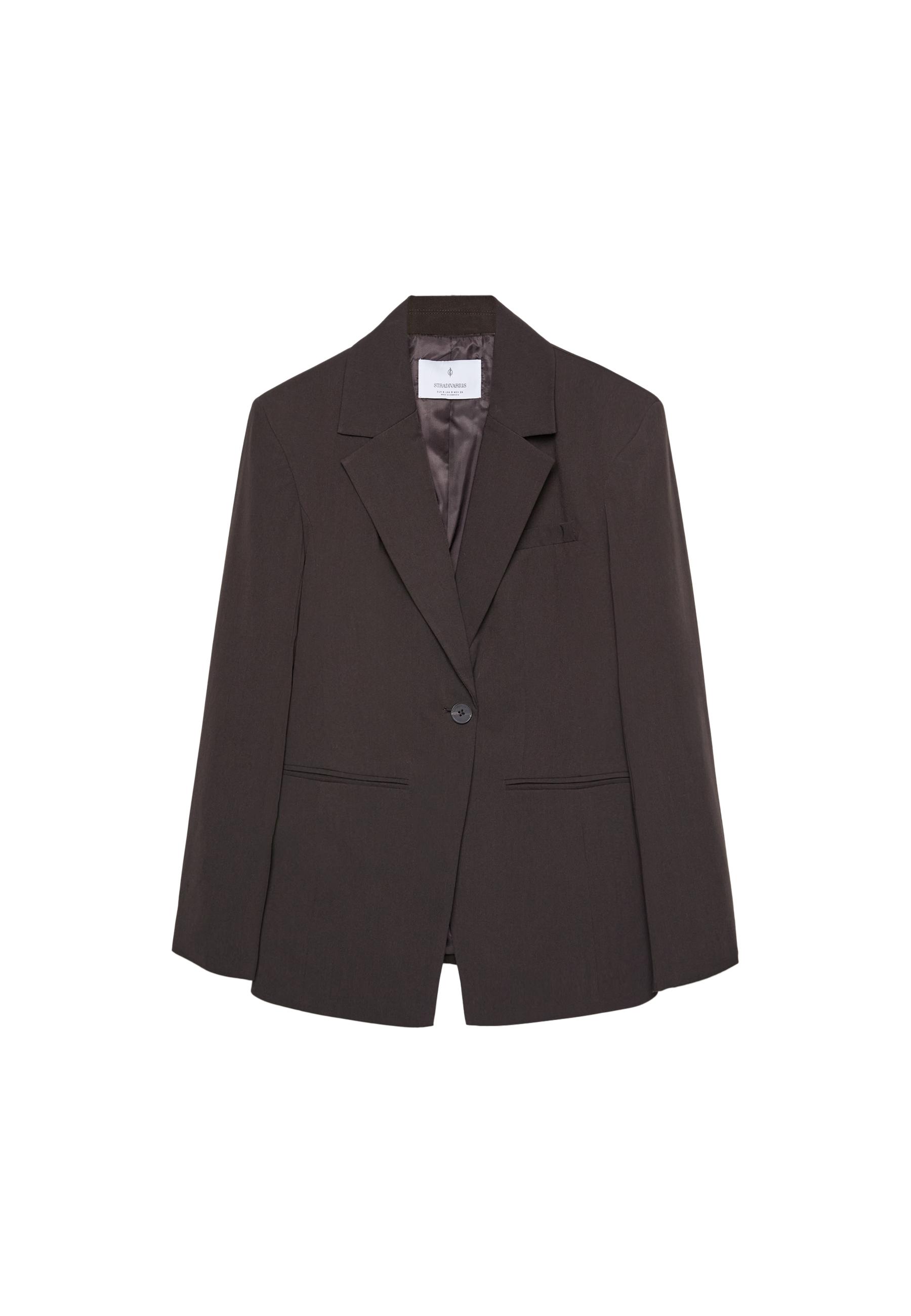Tailored buttoned blazer — Brown
