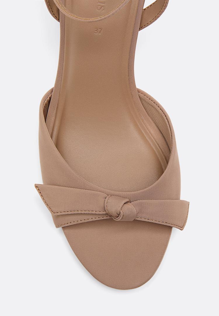 sandalias tacon lazo