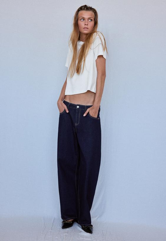 Stradivarius B01 Basic, Vastag, Regular Fit Póló 0-004 M