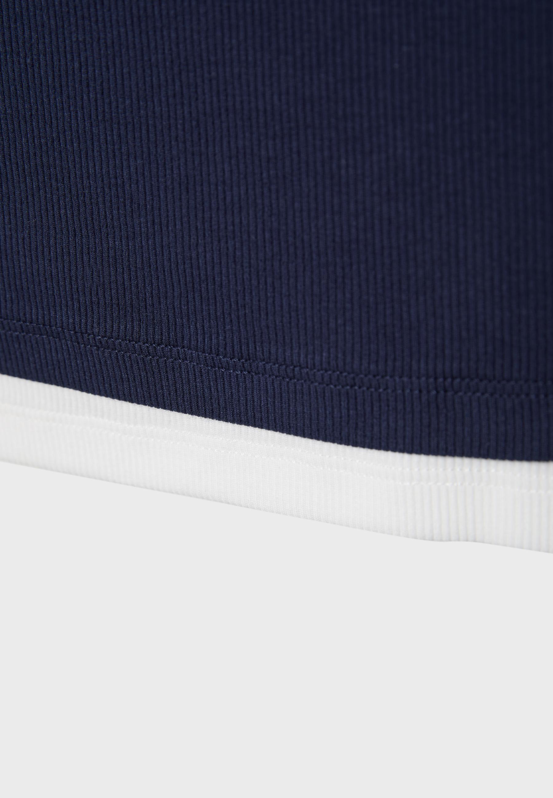 Double layer T-shirt — Navy blue