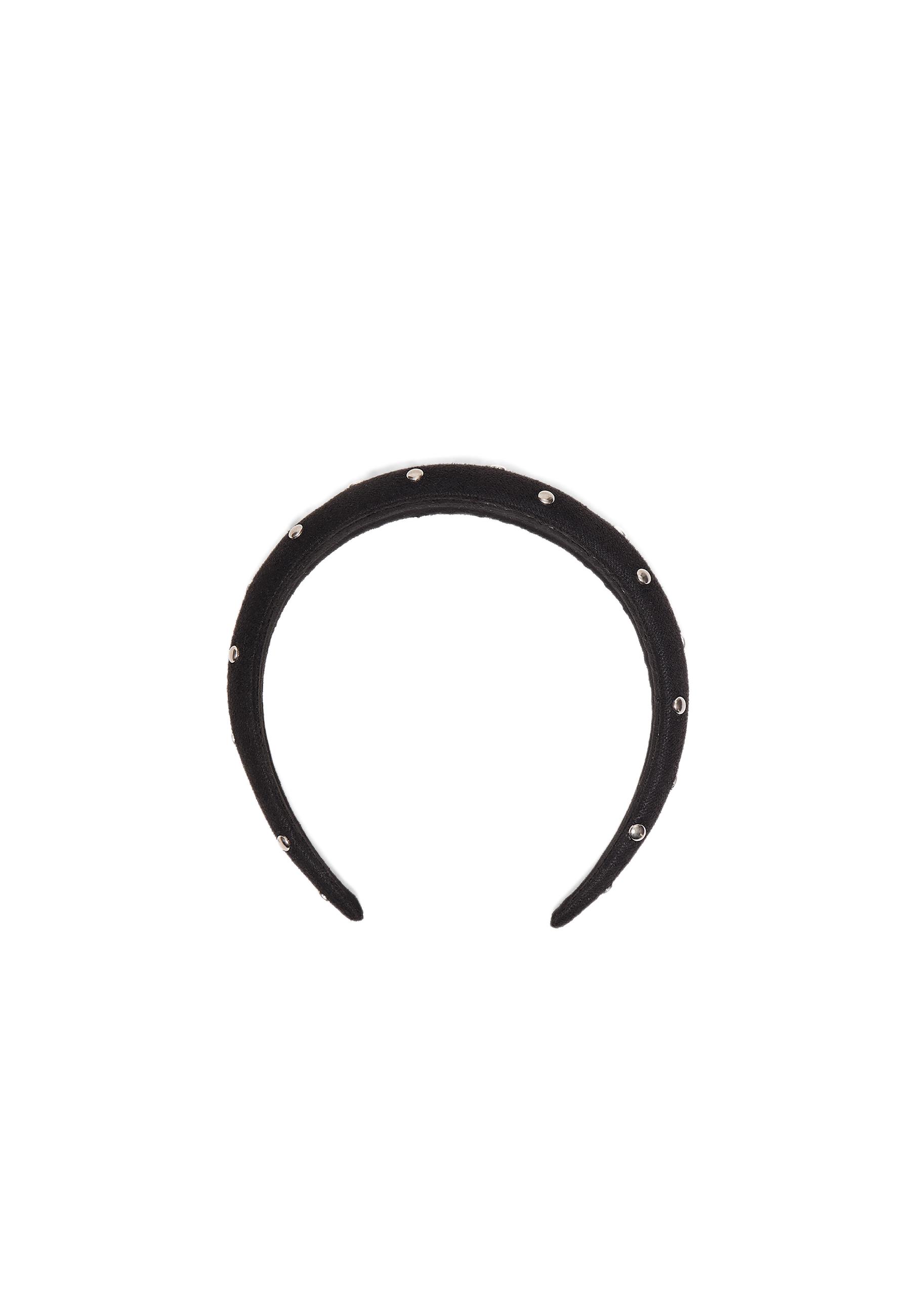 Studded volume headband — Black