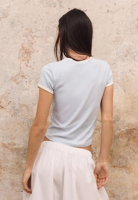 tshirt manches courtes imprime