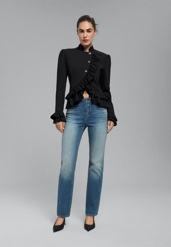 d98 vintage efektli straight fit jean