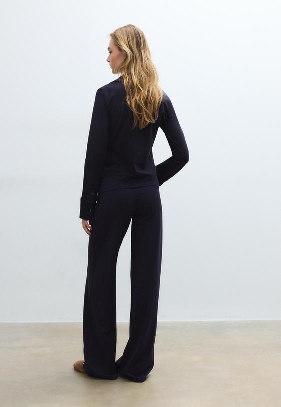 Мрежест Панталон С Прегъващ Се Колан