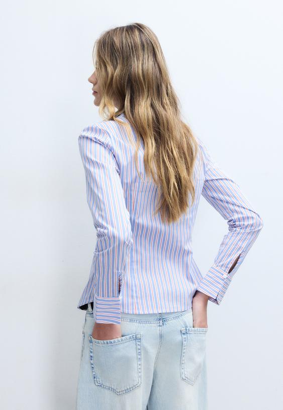 camisa basica fitted rayas