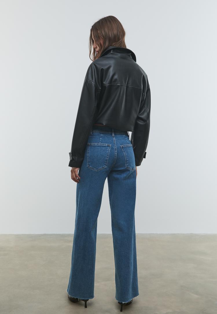 d63 jeans wide leg costuras