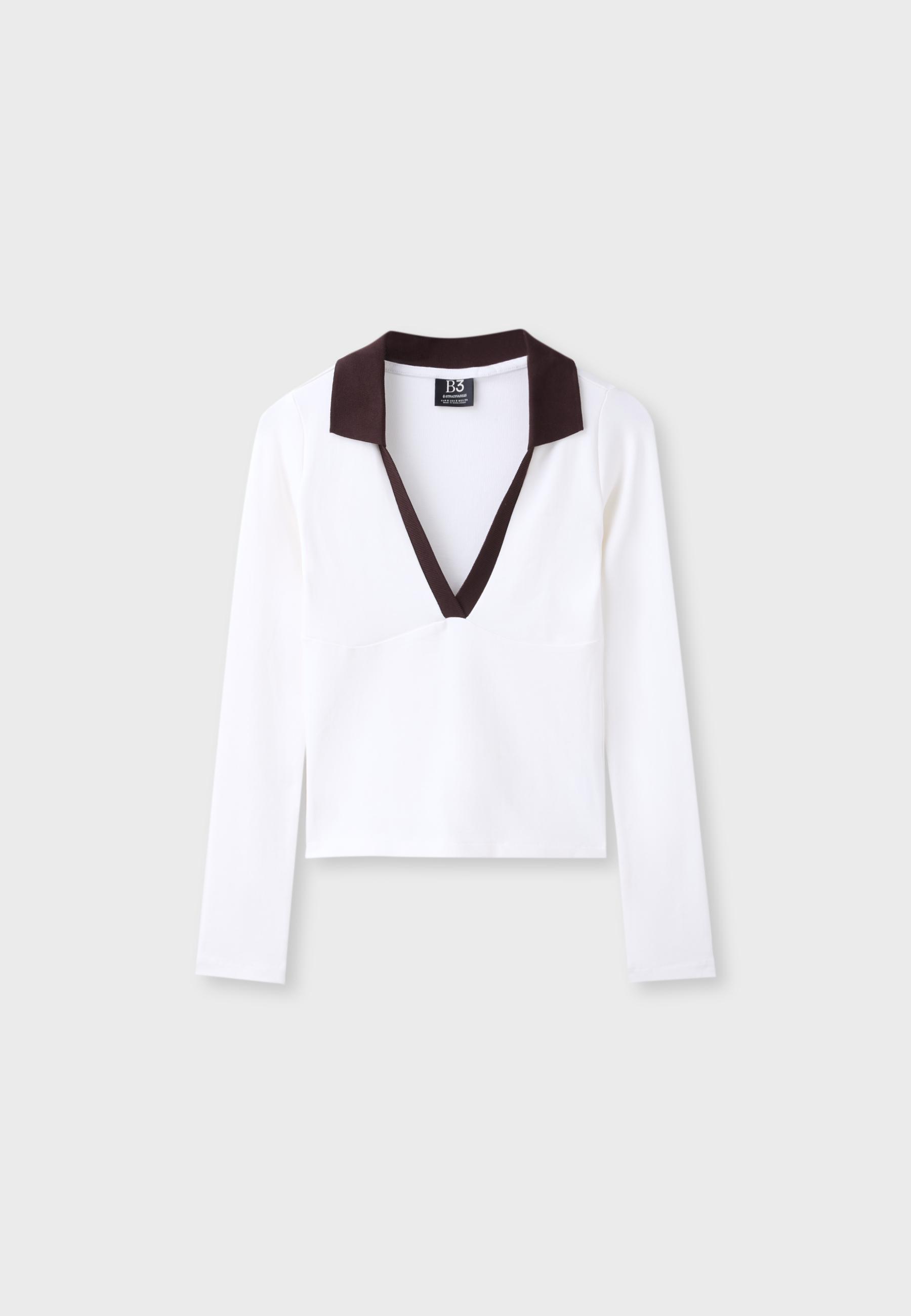 Stradivarius B03 Esnek polo t-shirt görsel 2