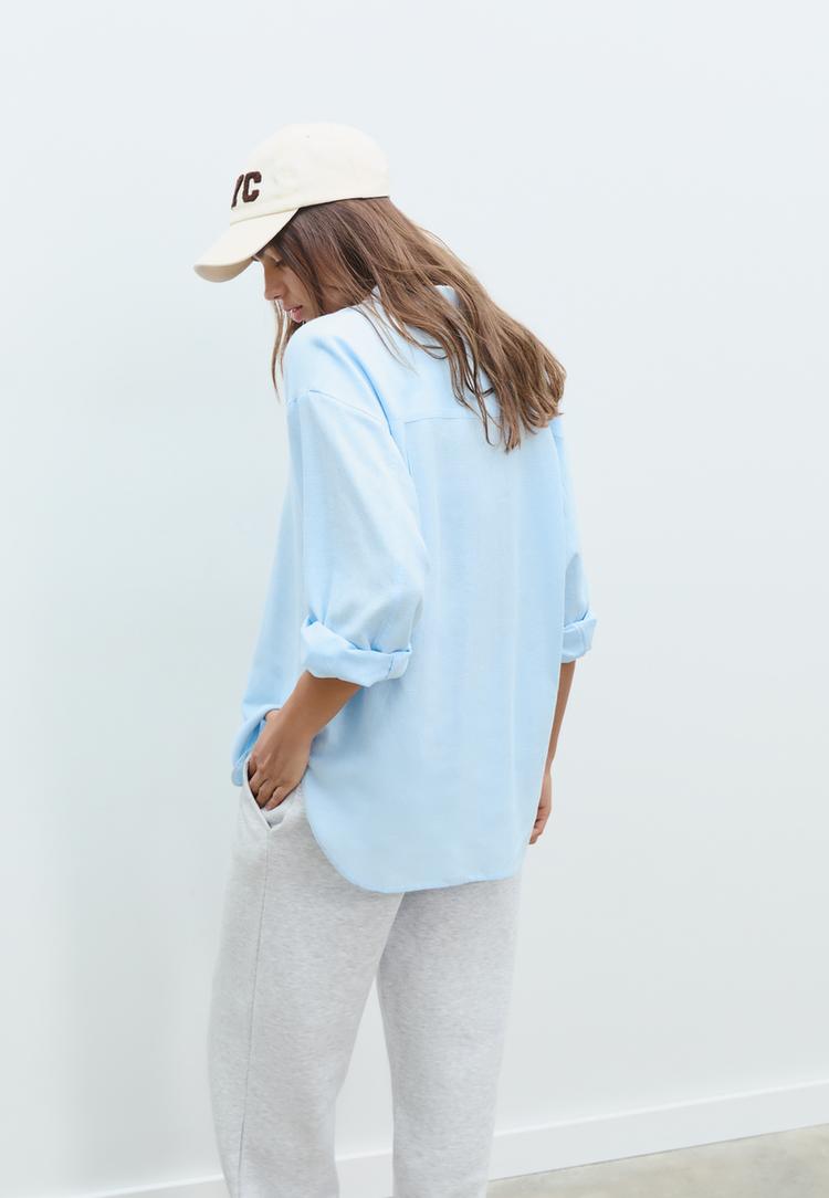 linen blend shirt
