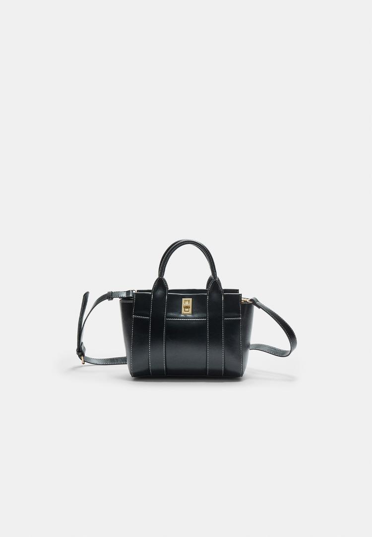 bolso tote con cierre