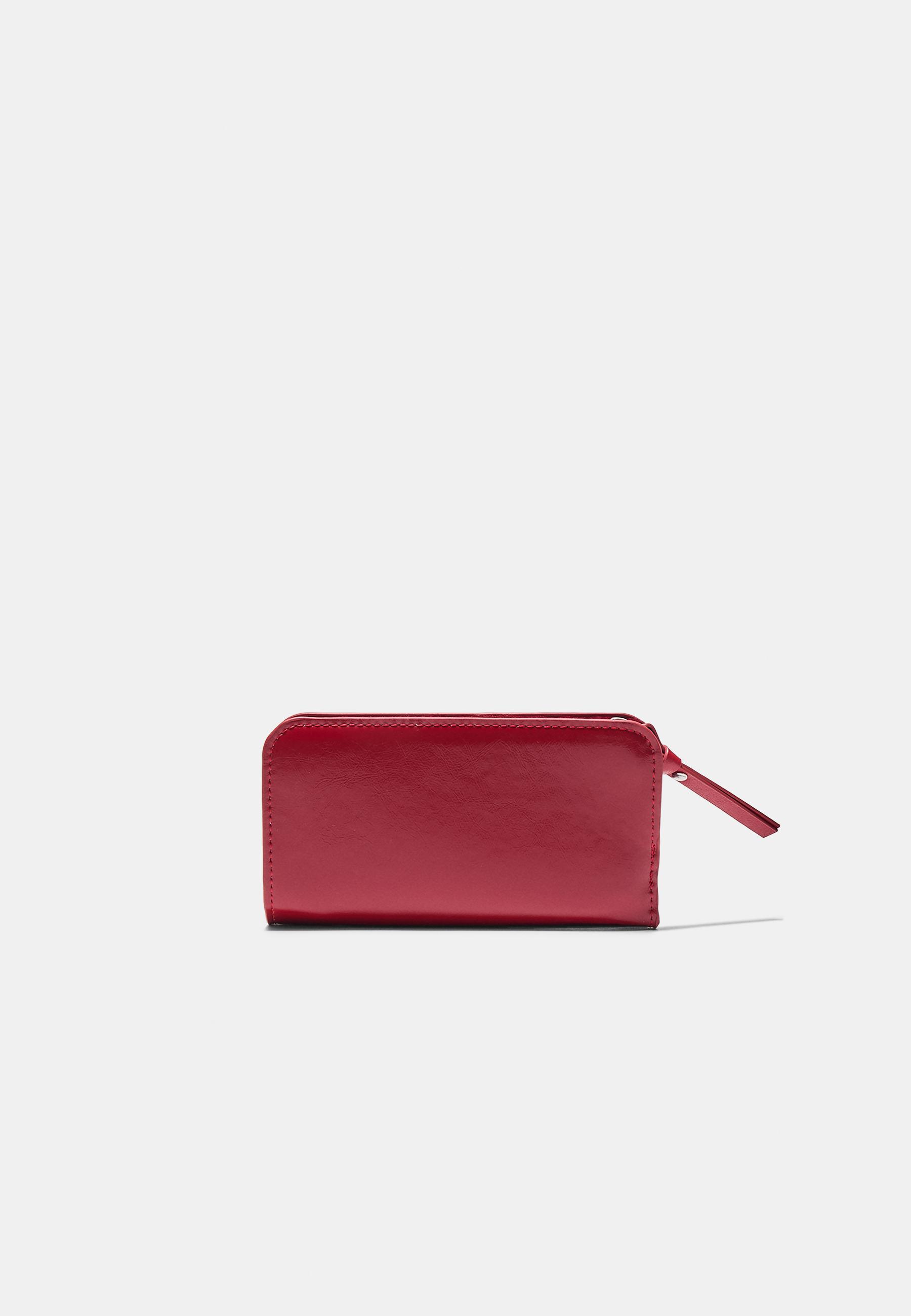 Wallet with zip — Red