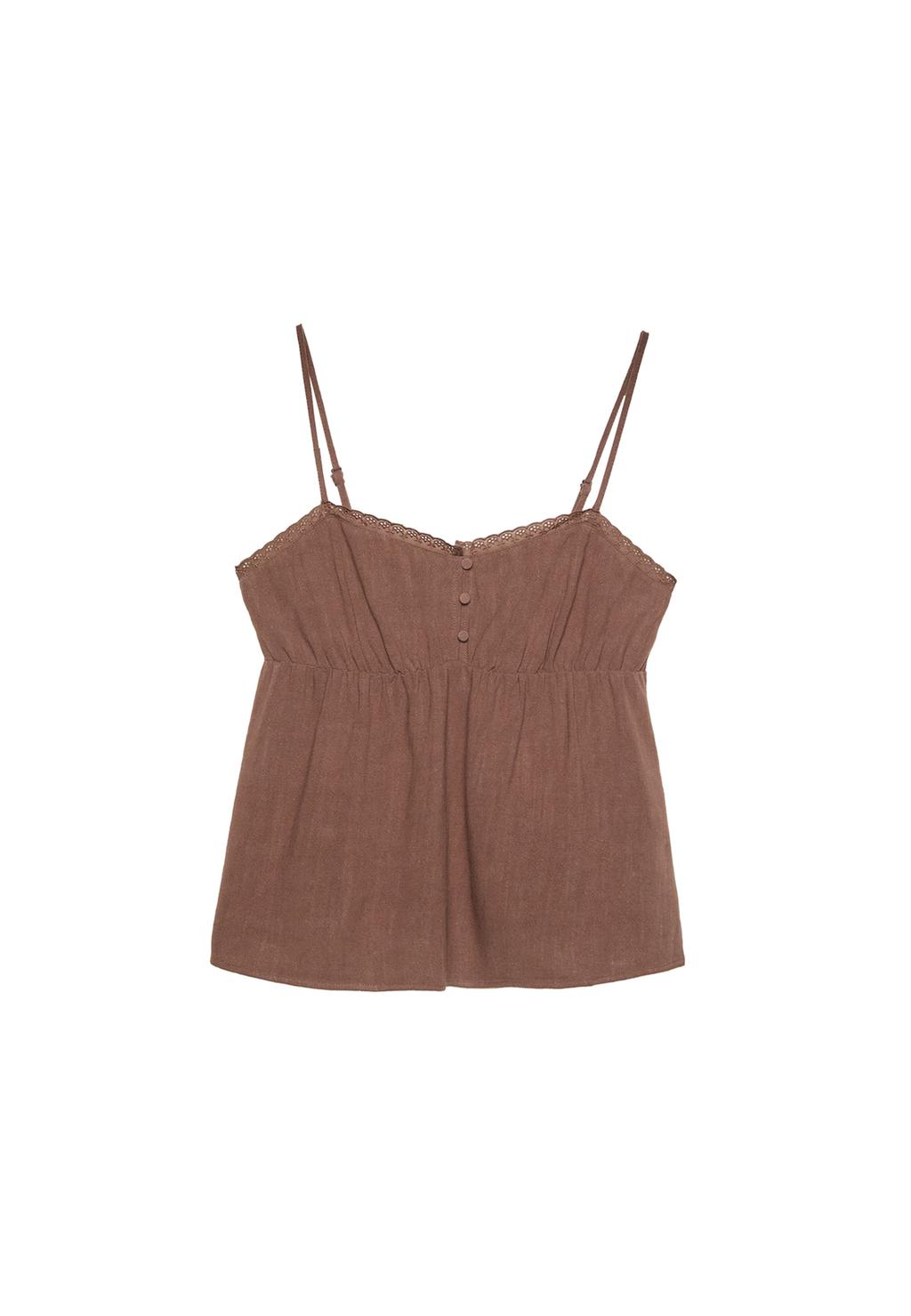 Top fluido tirantes con lino