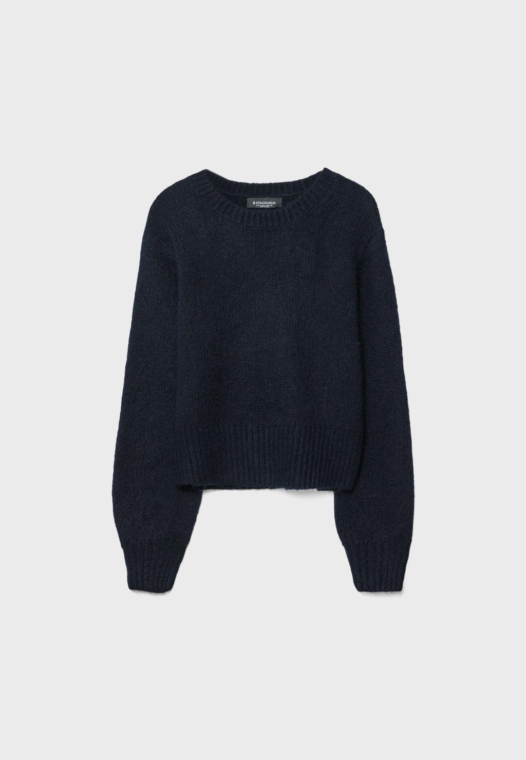 Blouse brodée manches longues coton bleu marine femme grande taille | La Halle Blouse brodée manches longues coton bleu marine femme grande taille | La Halle