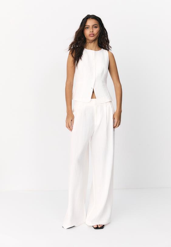 pantaloni wide regolabili