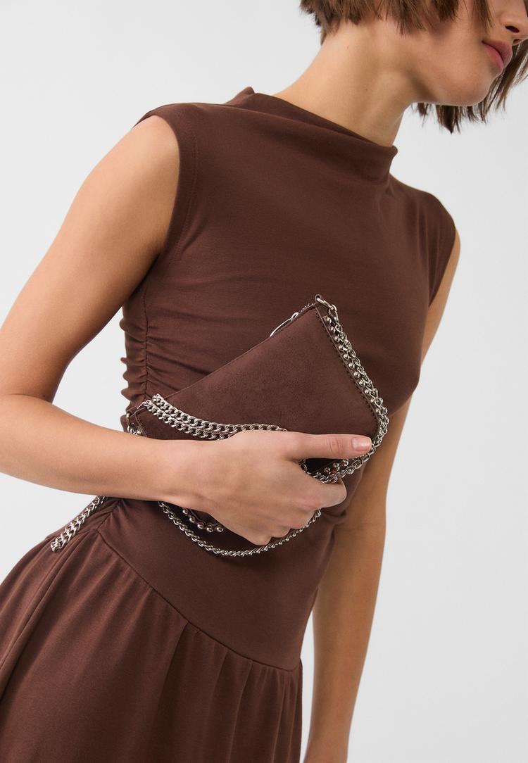 mini sac a billes effet suedine