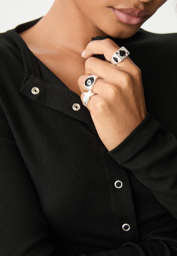 set 3 anillos combinados