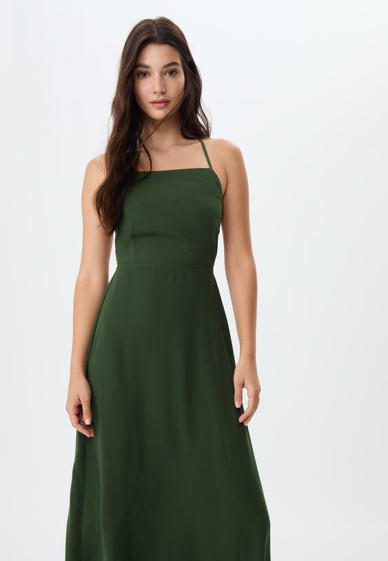 srt ack dokumlu uzun elbise