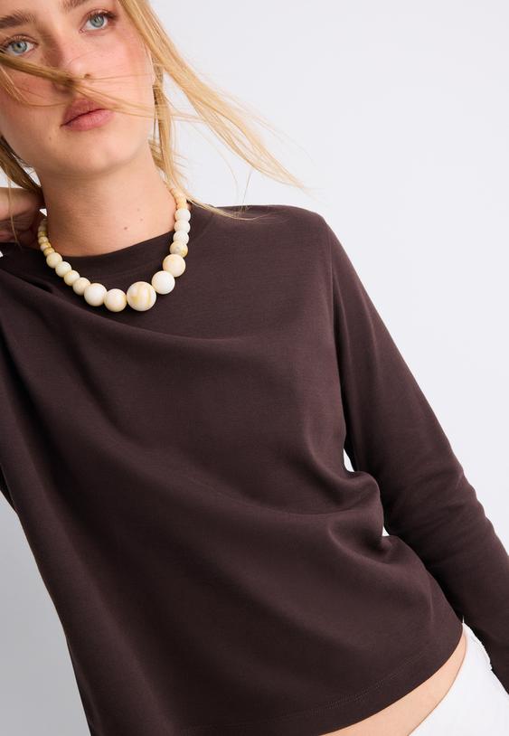 tshirt met lange mouw en zachte touch