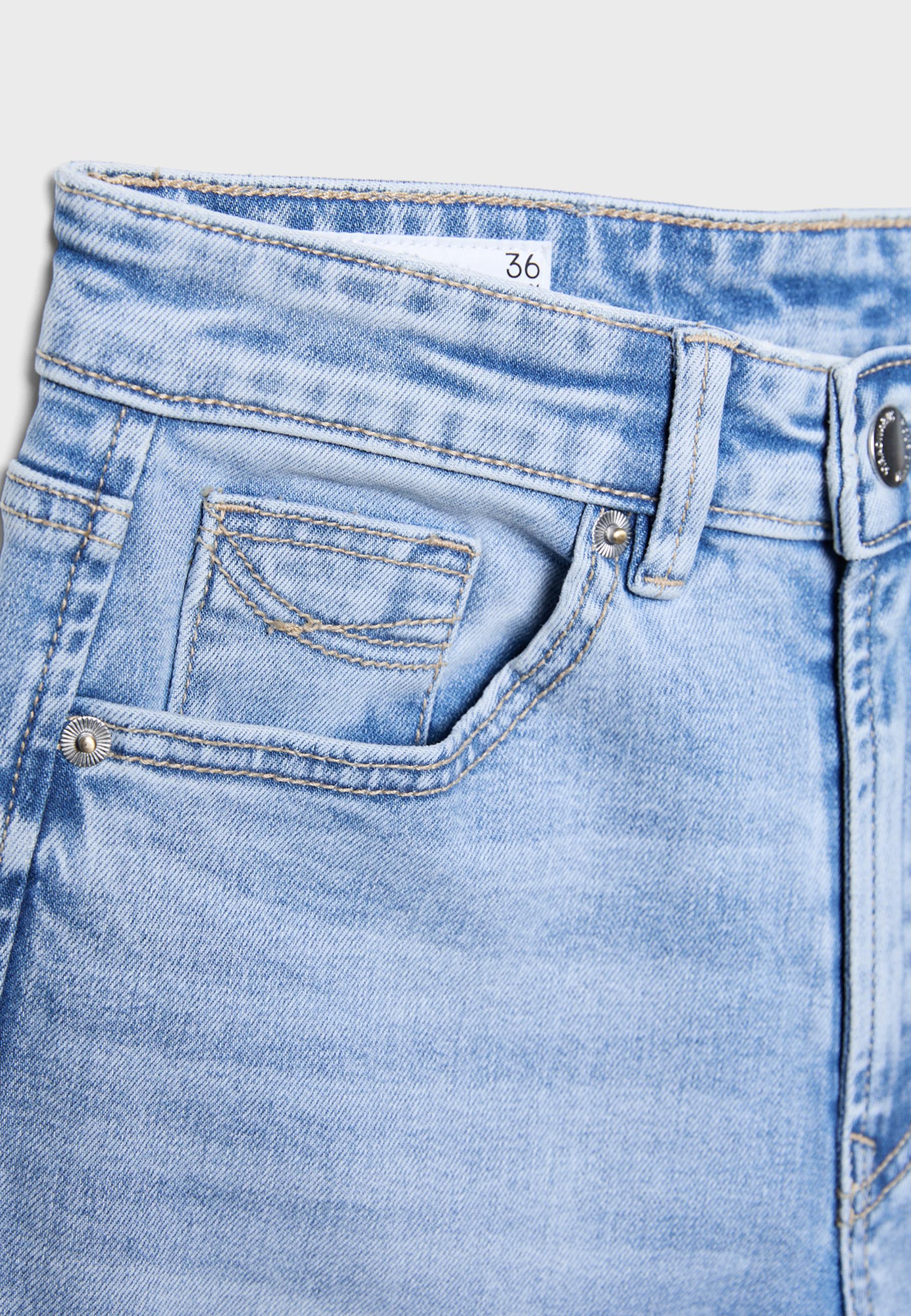 Stradivarius D78 Cropped Çan Paça Jean