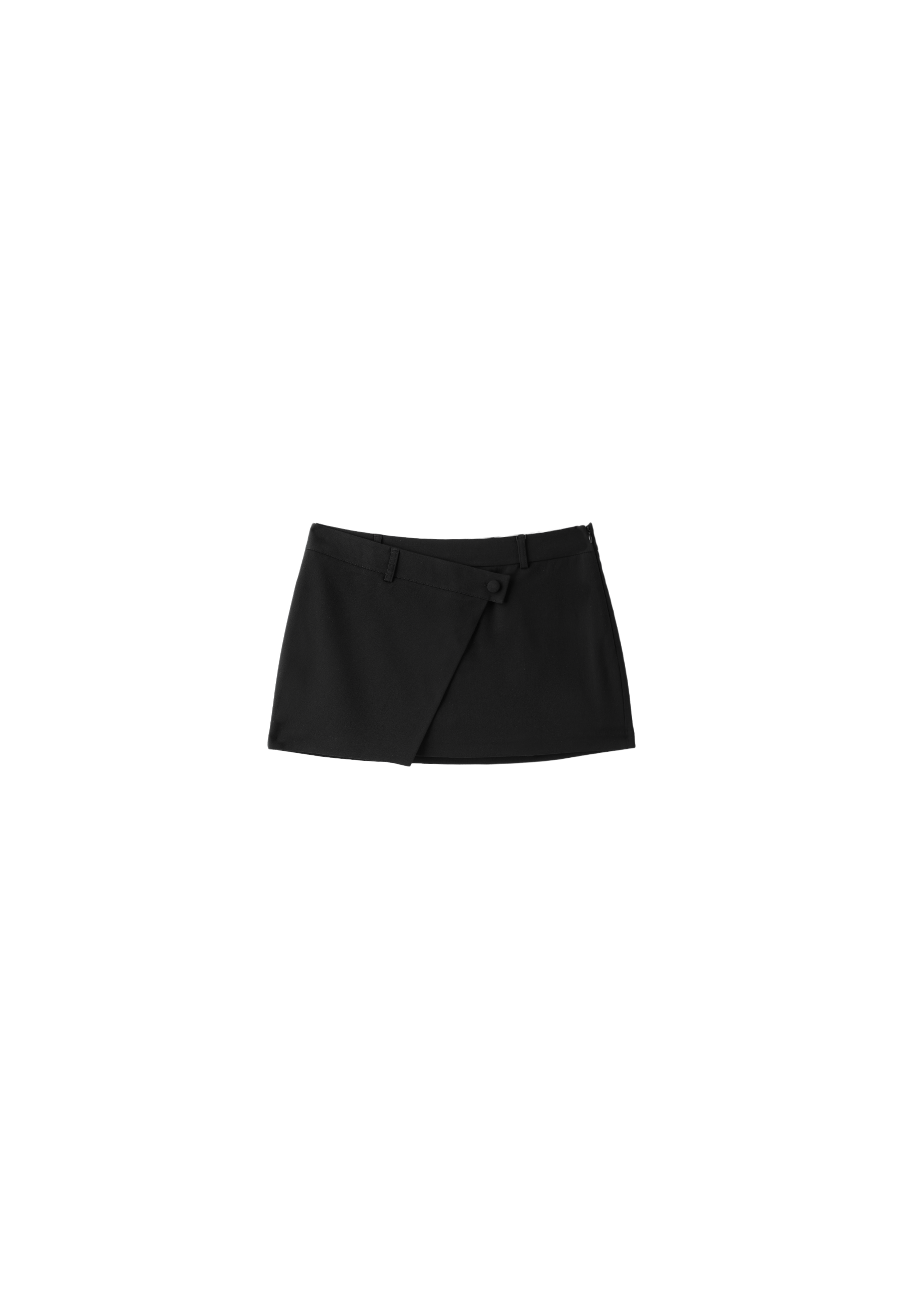 Crossover mini skort — Black