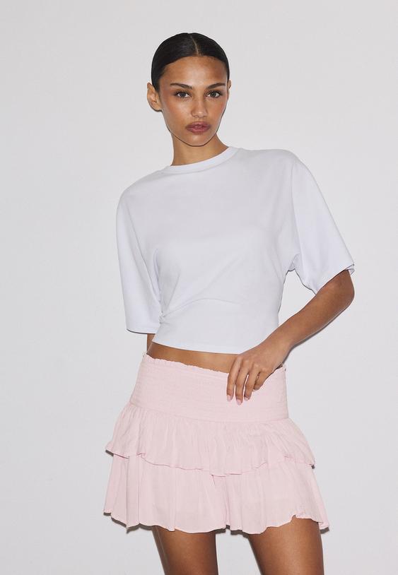 mini falda pantalon volantes l07397560