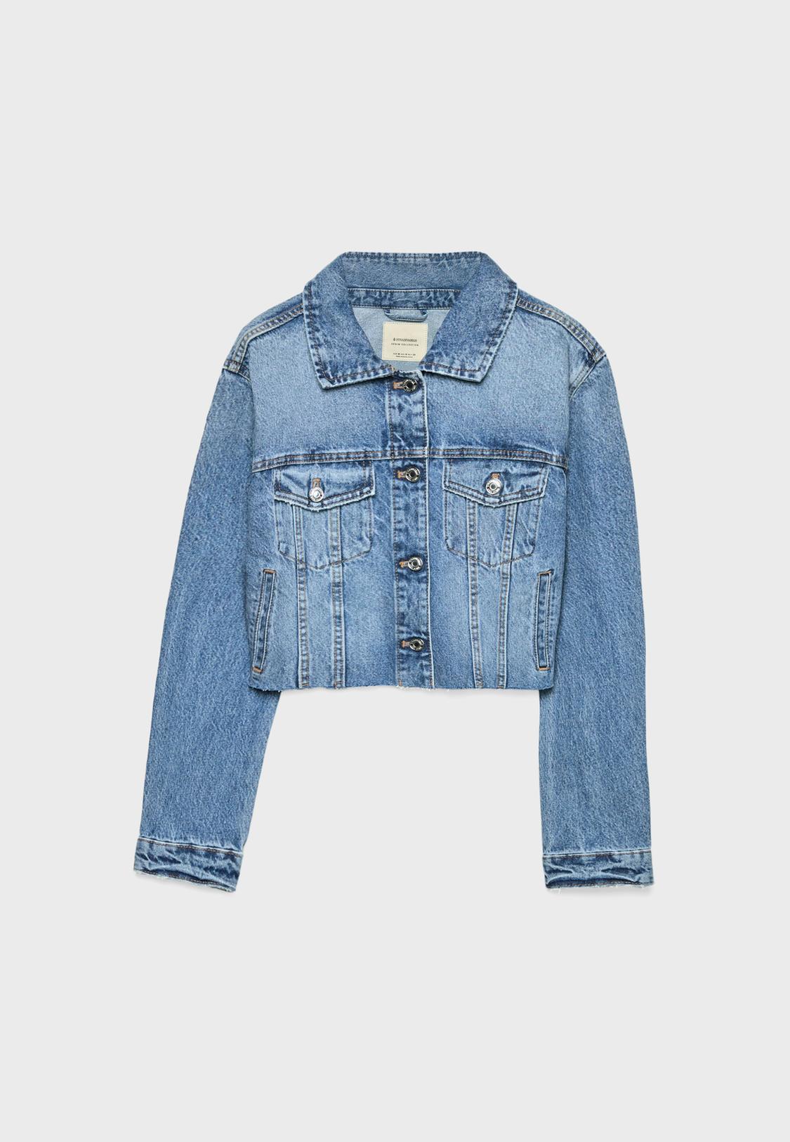 Denim Giubbino Iuter Denim Jacket With Pockets Women's Fashion