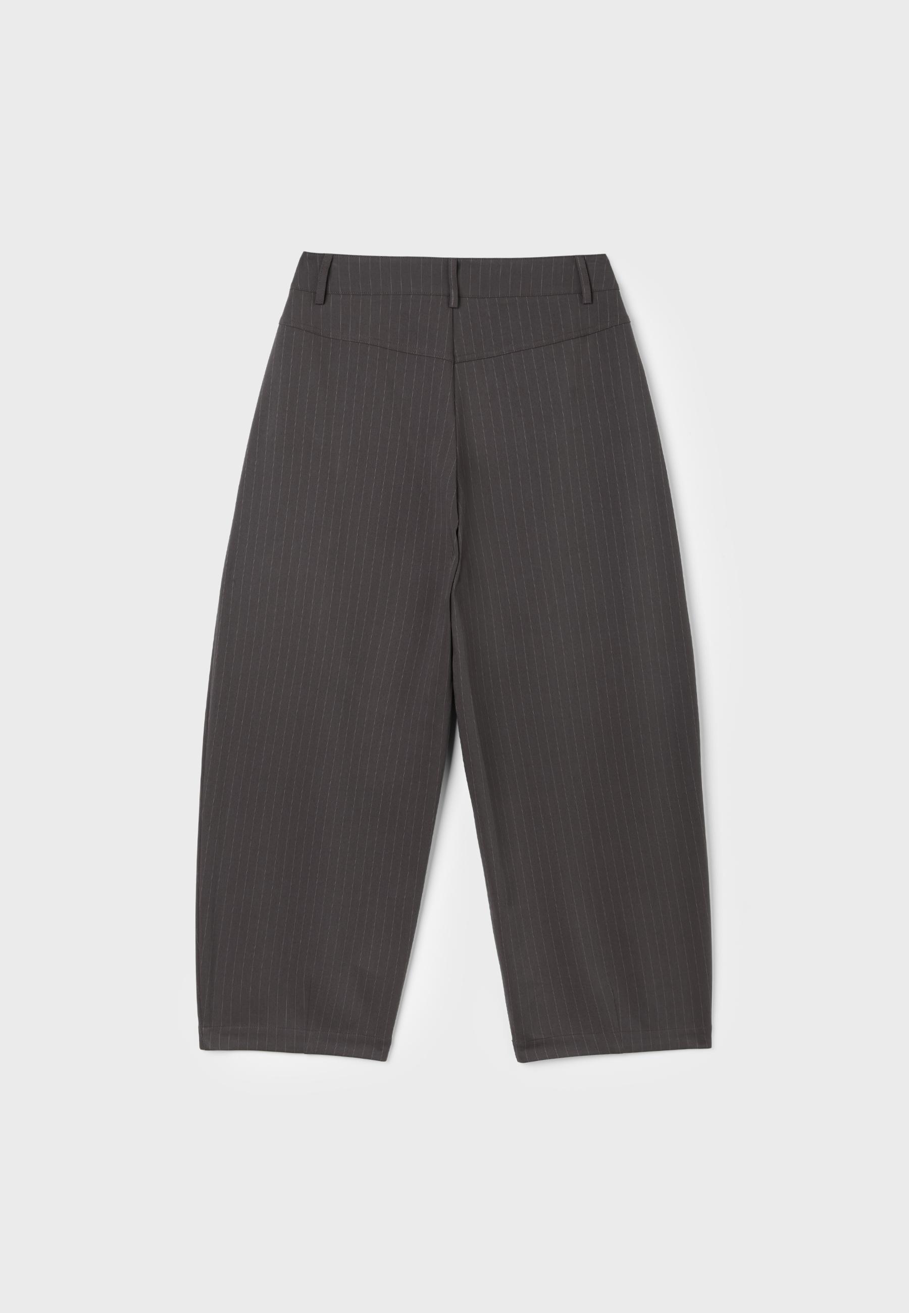 Tailored barrel trousers — Purple