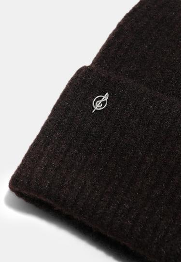 Basic knit beanie — Brown 3