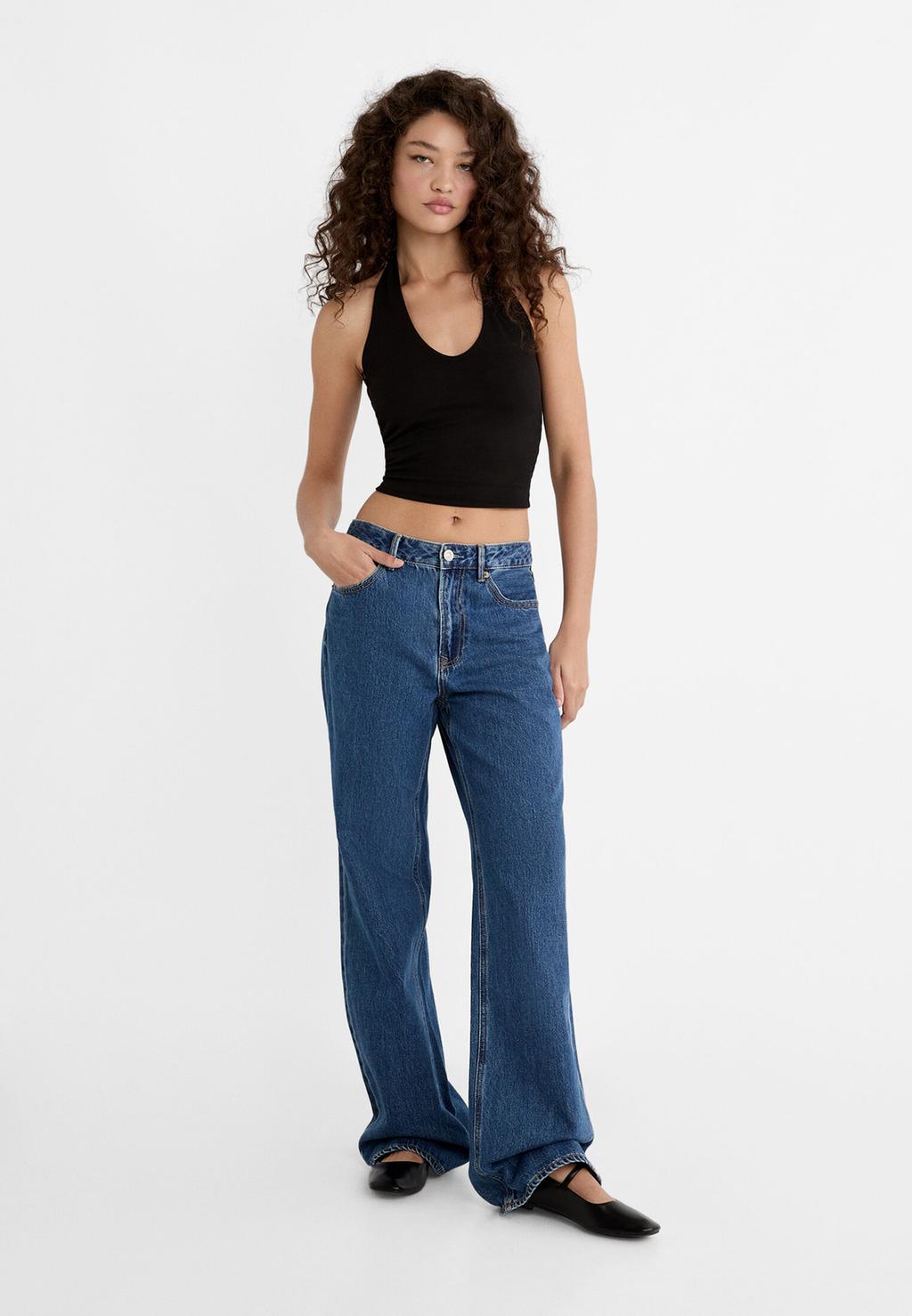 Top corto halter
