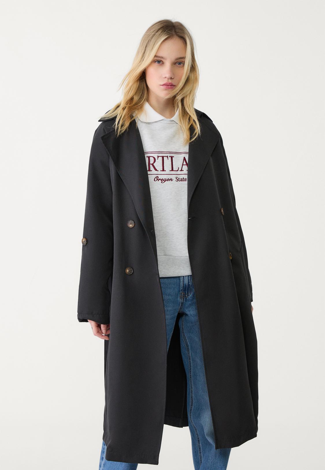 Coat Wollmantel Stradivarius Stradivarius Long Blazer/Coat, Fesyen