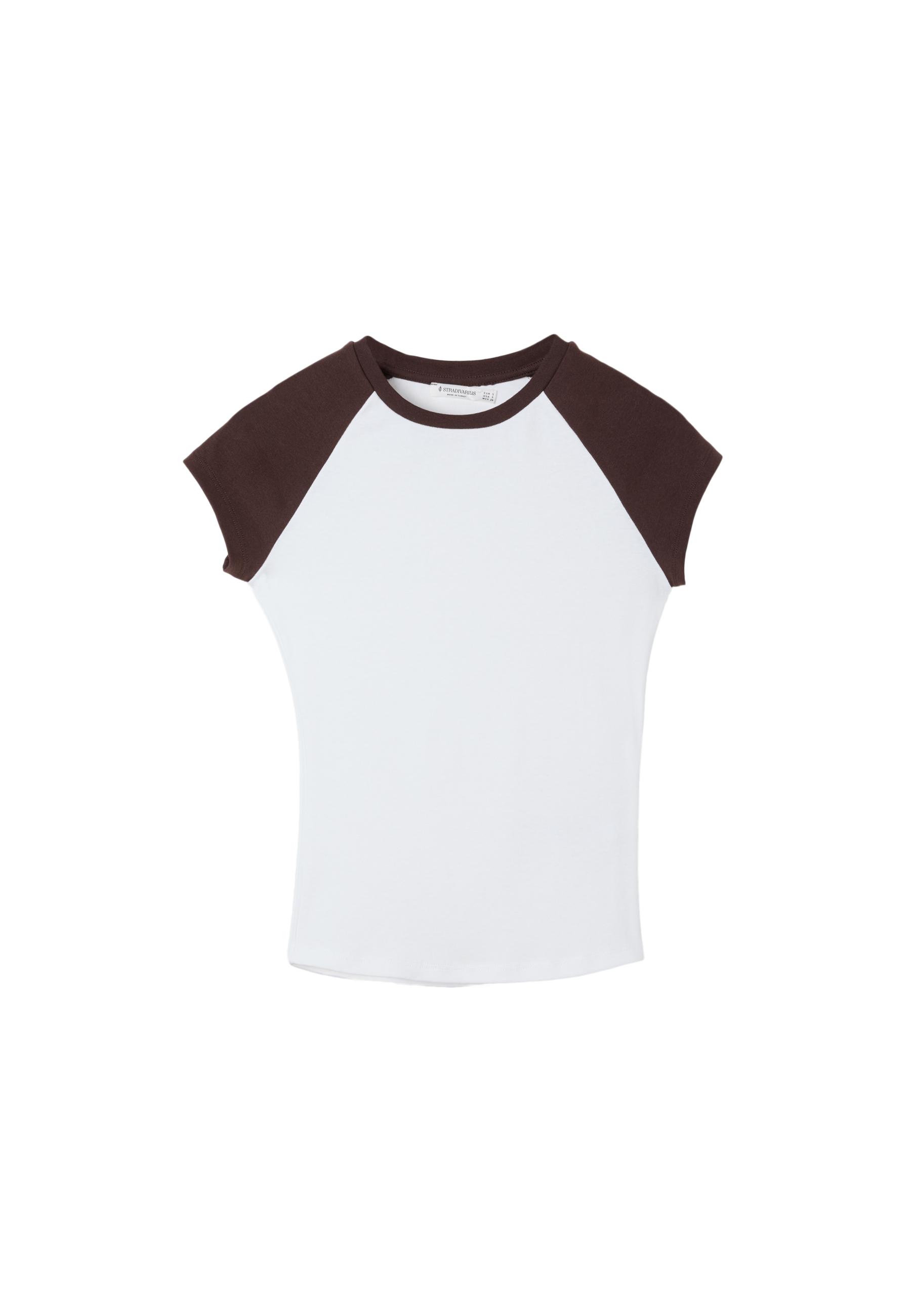 Short sleeve raglan T-shirt — Ecru
