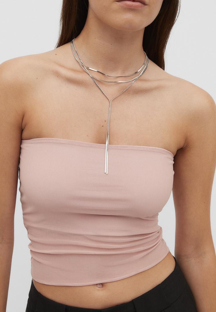 collar multi cadenas largo
