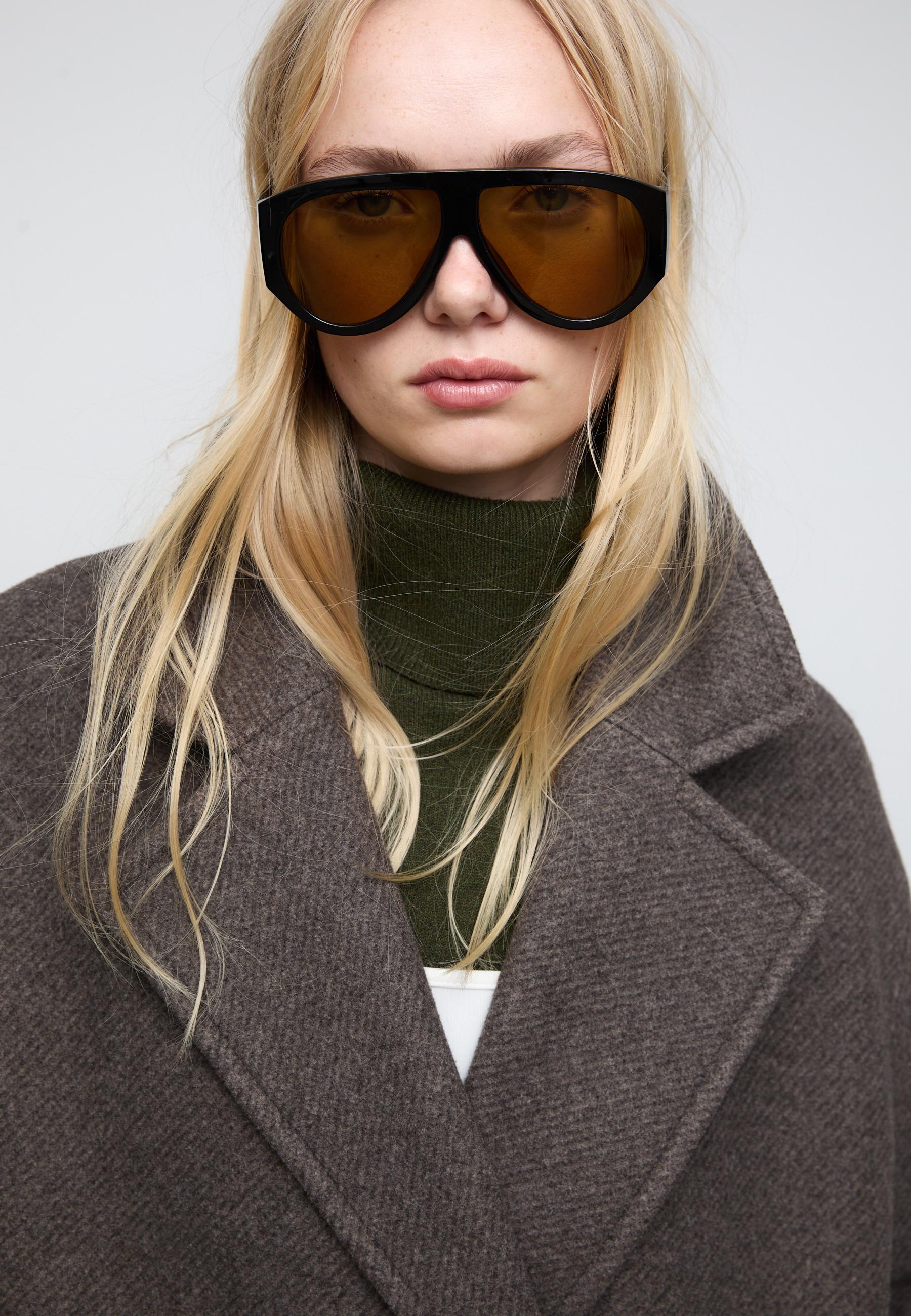 Long oversize coat — Brown