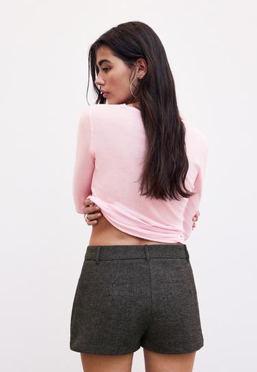 Smart shorts with piped detail — Dark grey 5