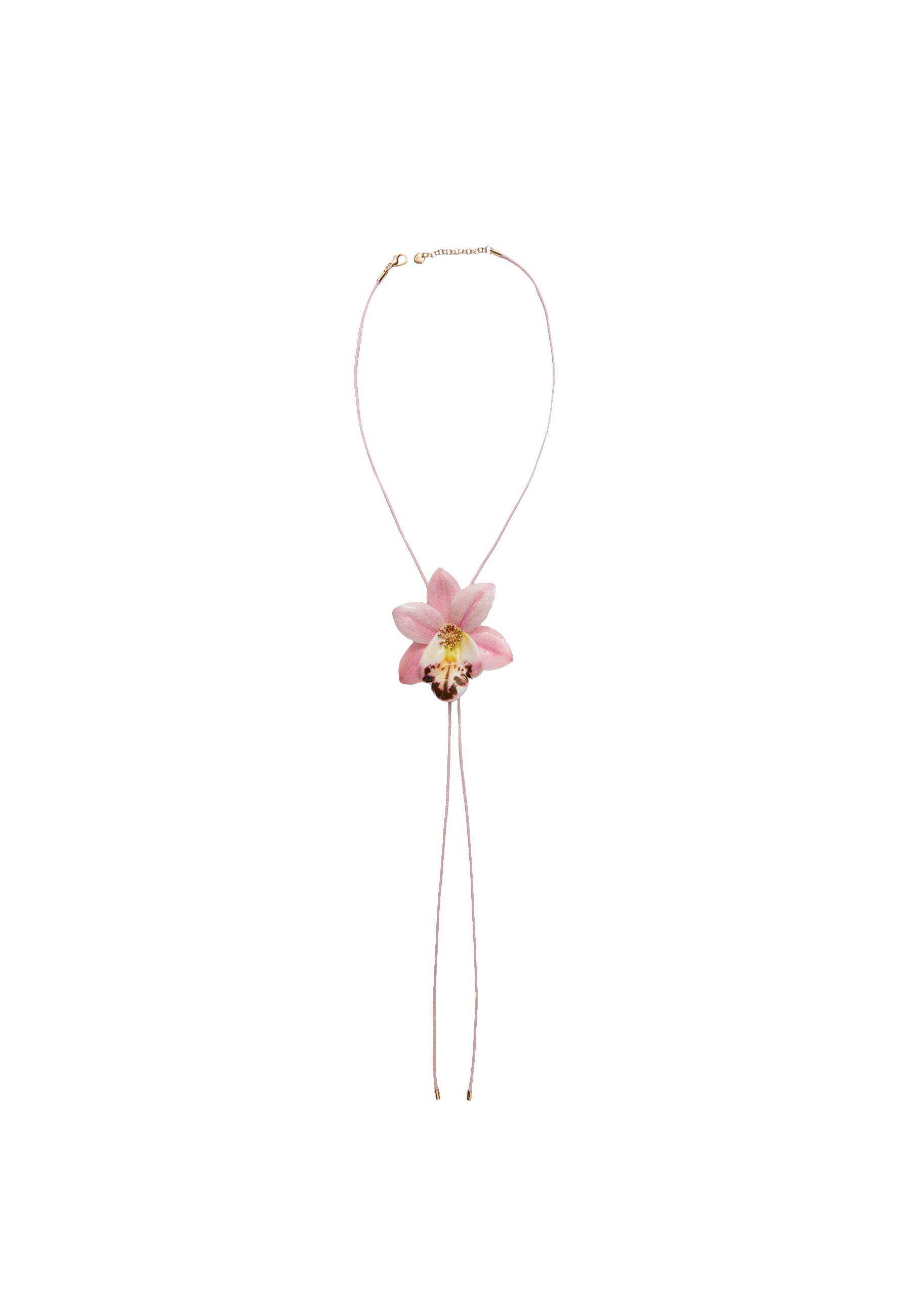 Orchid flower necklace - Women's fashion | Stradivarius Orchid flower necklace - Women's fashion | Stradivarius