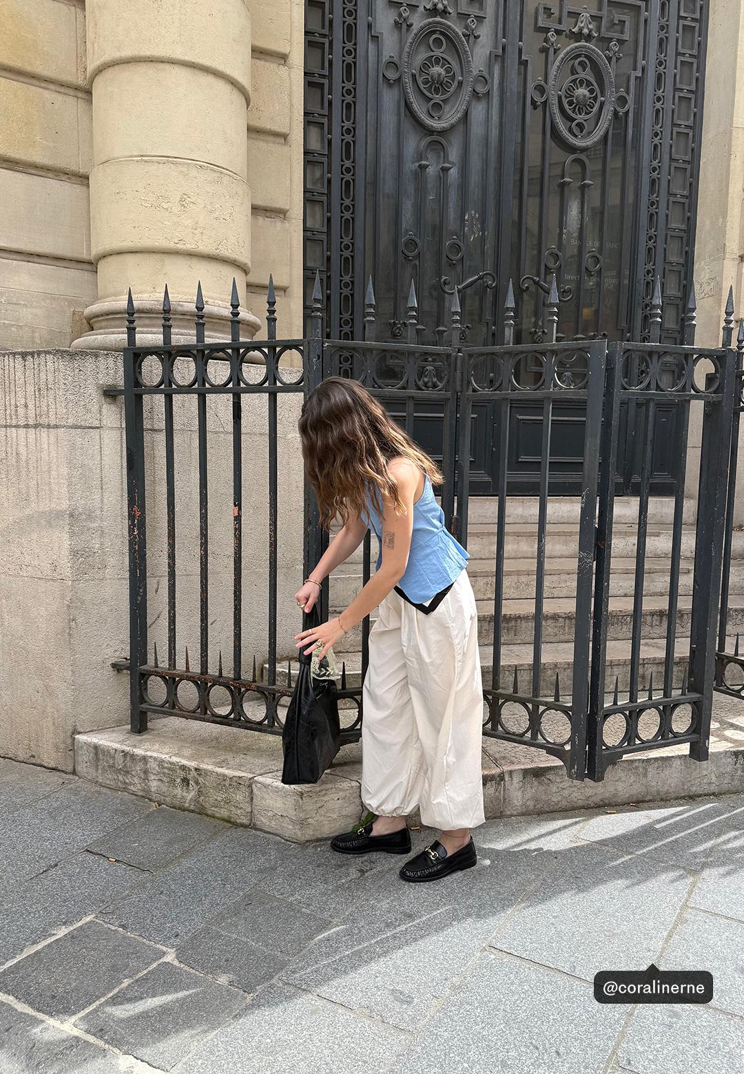 Lyocell sarouel trousers — Ice