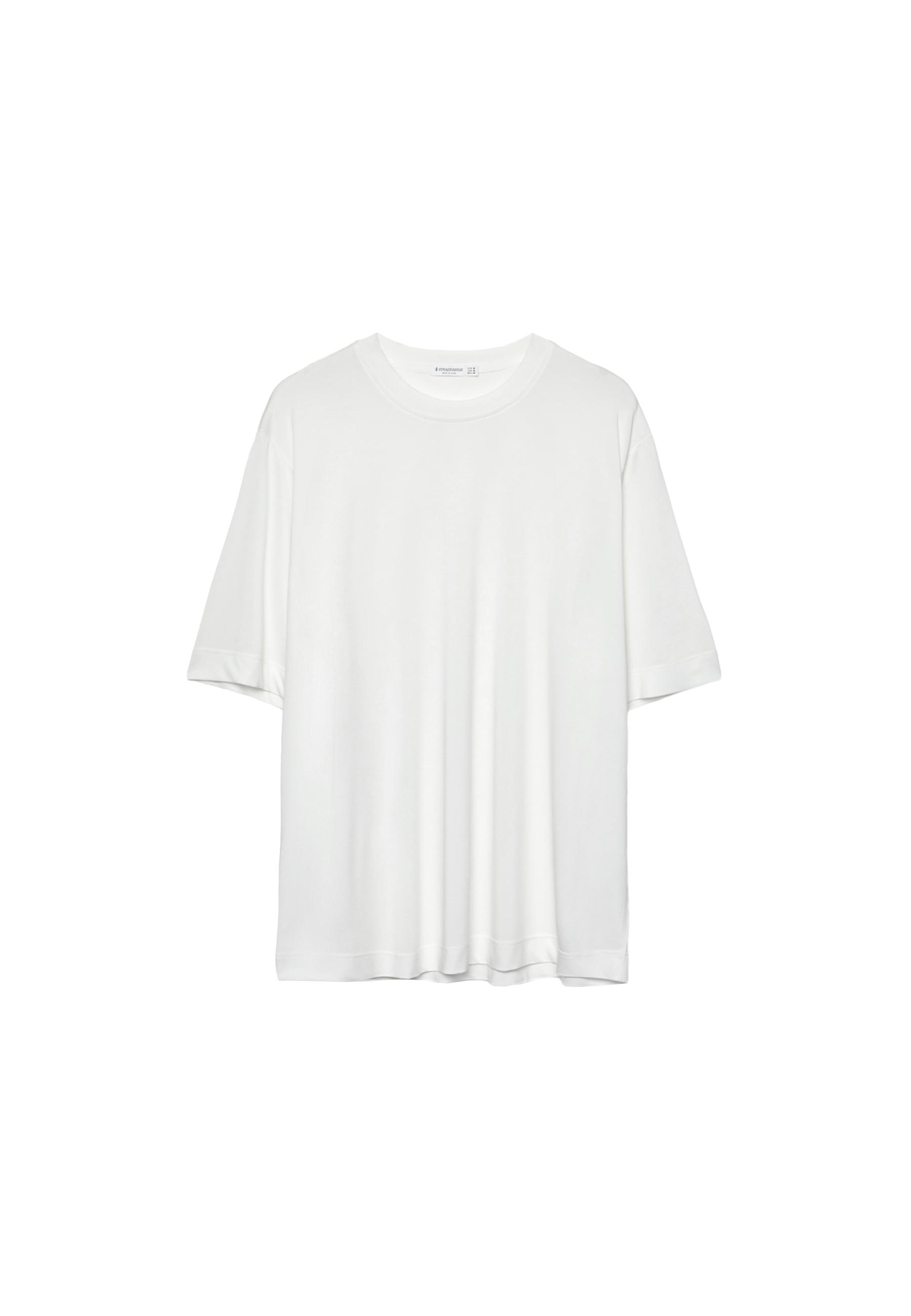 Soft-touch oversize turtleneck — Ecru