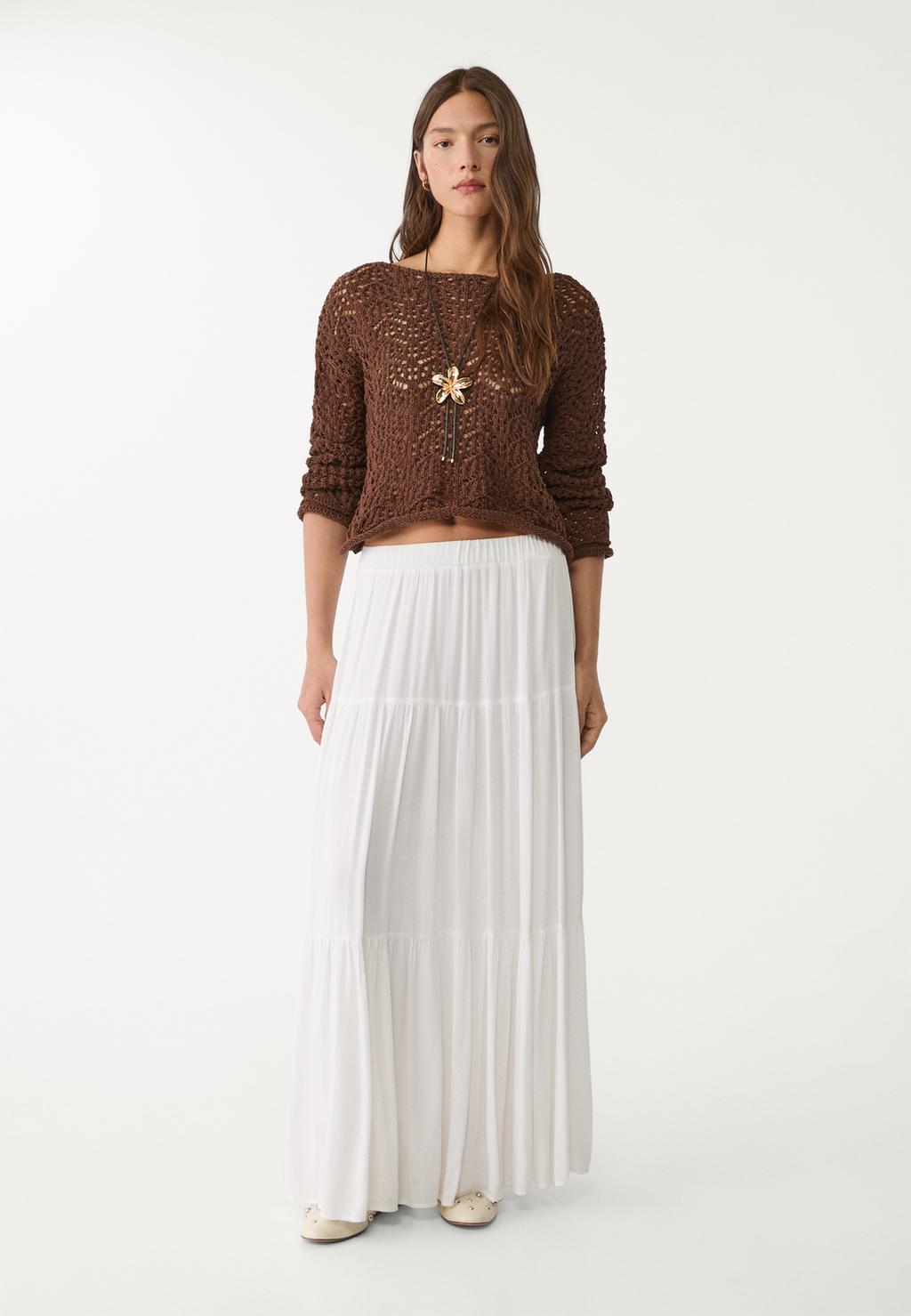 Falda midi boho