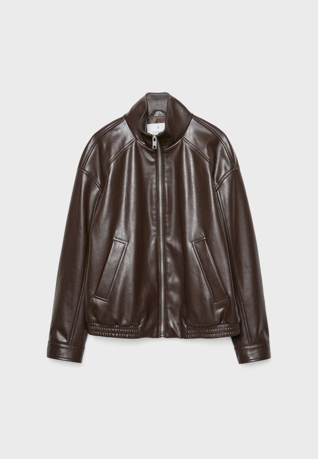 Blouson oversize similicuir