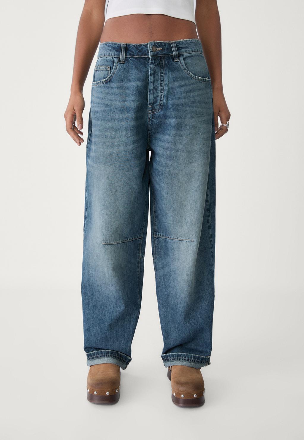 Verstellbare Baggy-Jeans